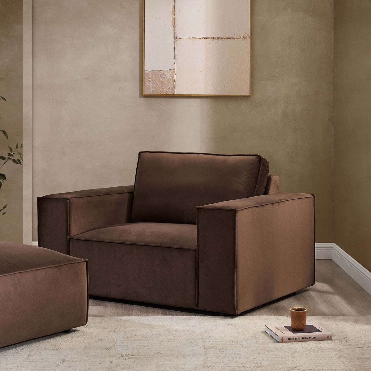 Black & Feather Brooklyn Loveseat - Cappuccino