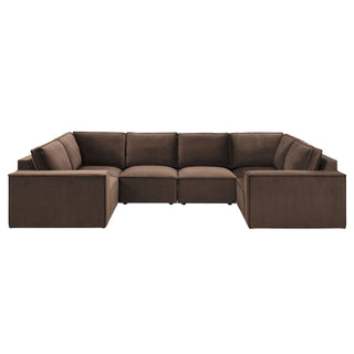 Black & Feather Brooklyn U-Shape Sofa - Cappuccino