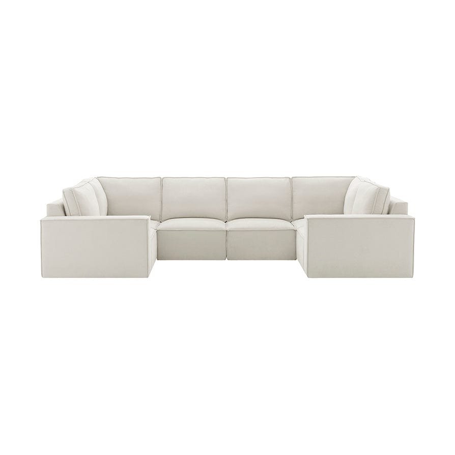 Black & Feather Brooklyn U-Shape Sofa - Ivory