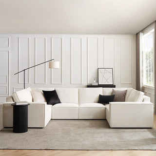 Black & Feather Brooklyn U-Shape Sofa - Ivory