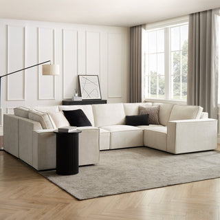 Black & Feather Brooklyn U-Shape Sofa - Ivory