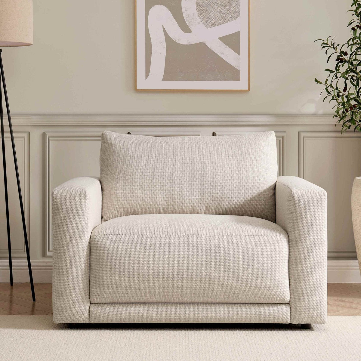 Black & Feather Chicago Loveseat - Beige