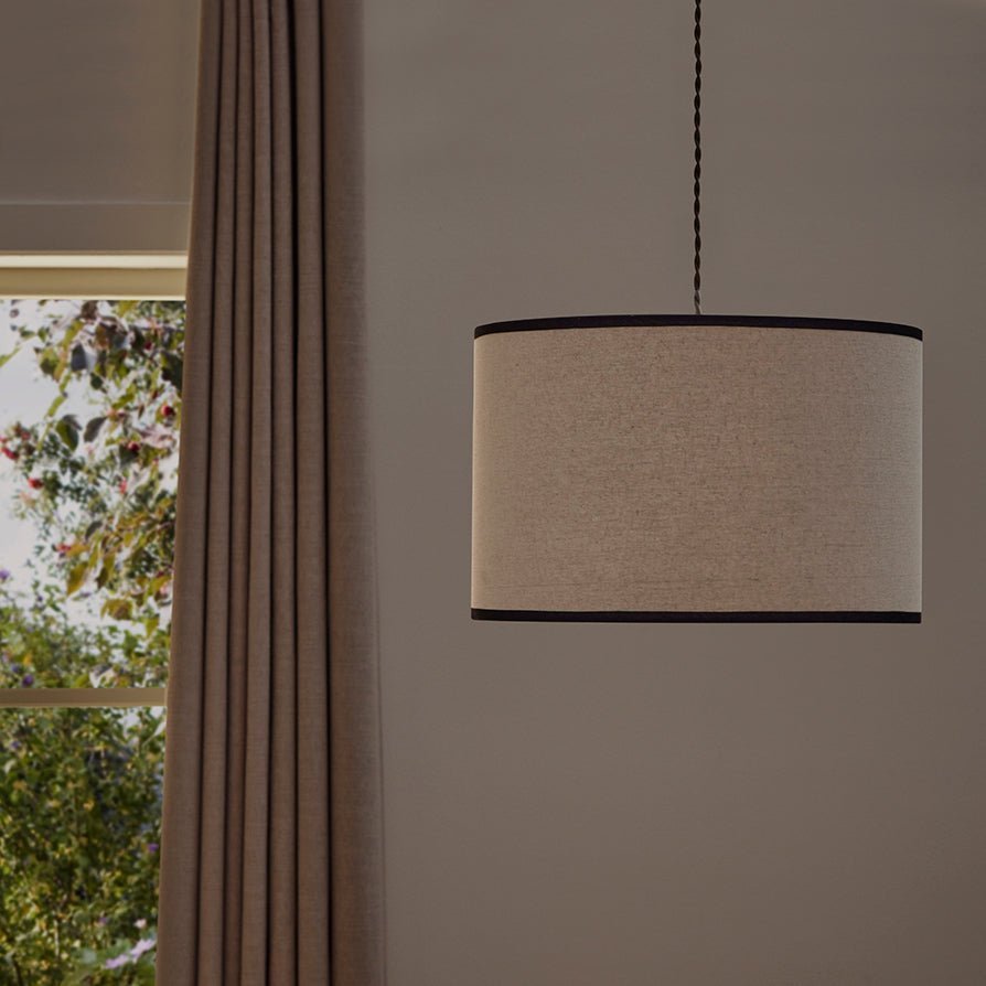 Black & Feather Dione Contrast Trim Easy-Fit Ceiling Light Shade