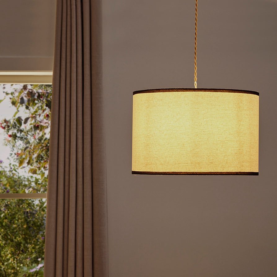 Black & Feather Dione Contrast Trim Easy-Fit Ceiling Light Shade
