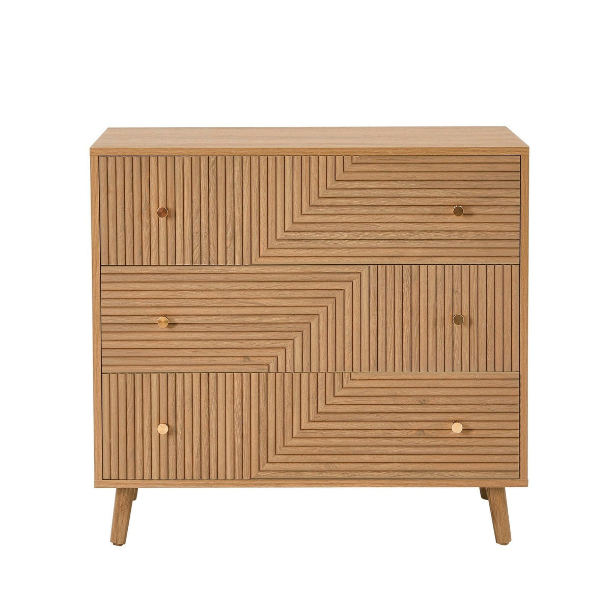 Black & Feather Dora 3 Drawer Chest - Light Wood