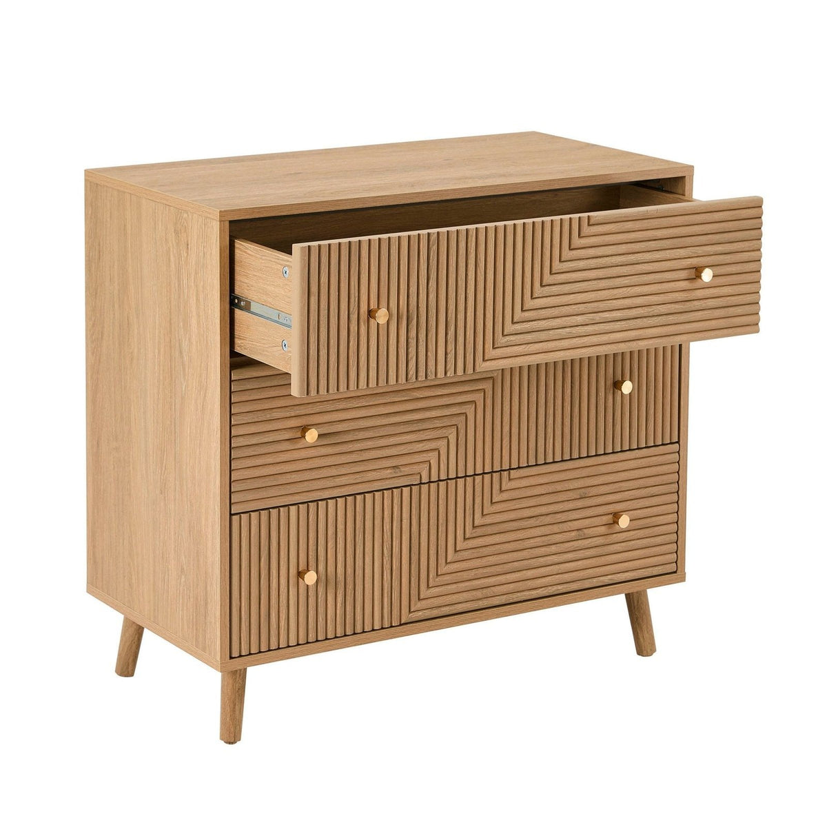 Black & Feather Dora 3 Drawer Chest - Light Wood