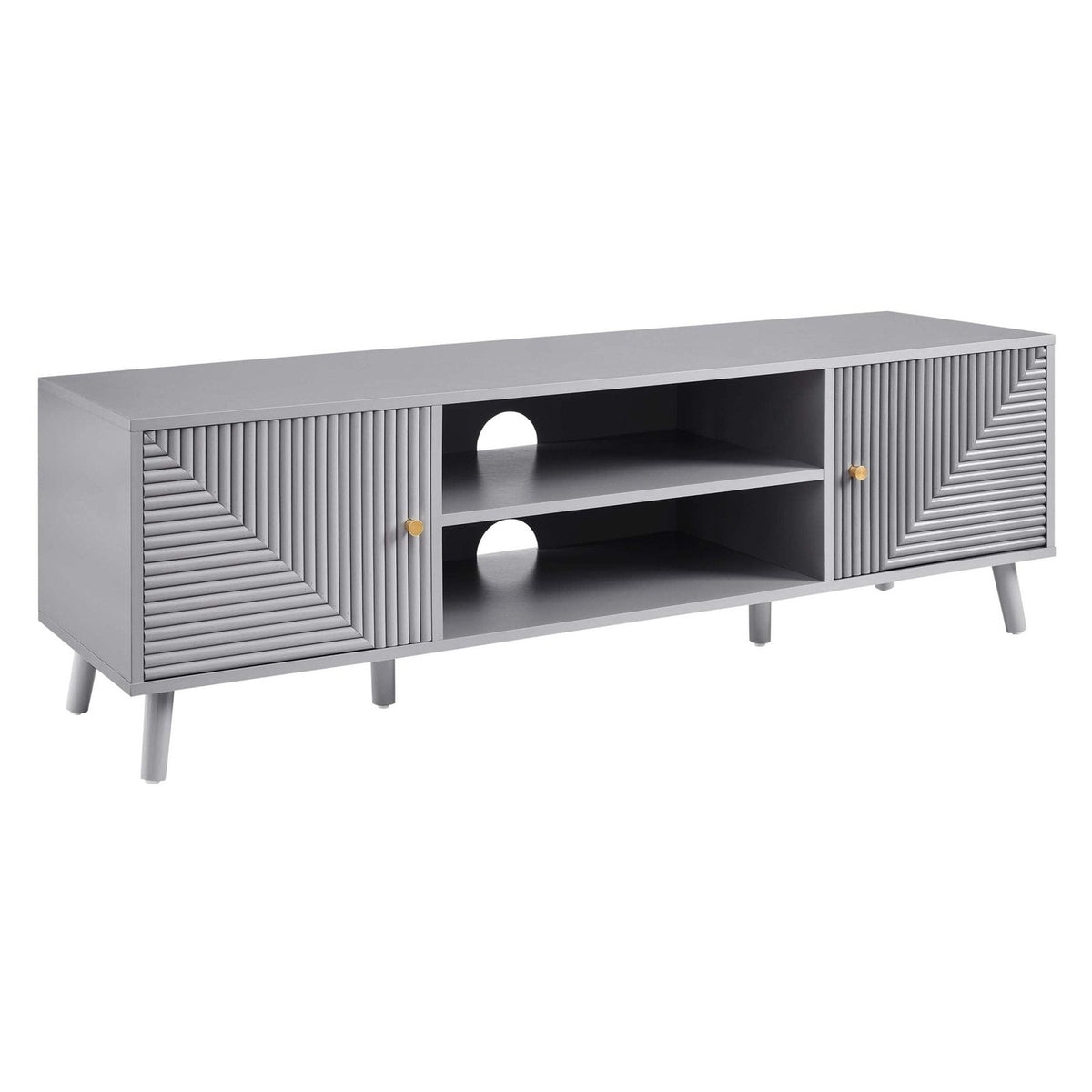 Black & Feather Dora TV Unit for TVs up to 60"- Light Grey