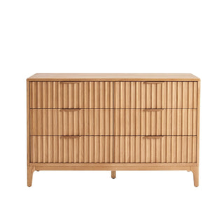 Black & Feather Elena Ash 6 Drawer Chest - Light Wood