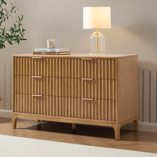 Black & Feather Elena Ash 6 Drawer Chest - Light Wood