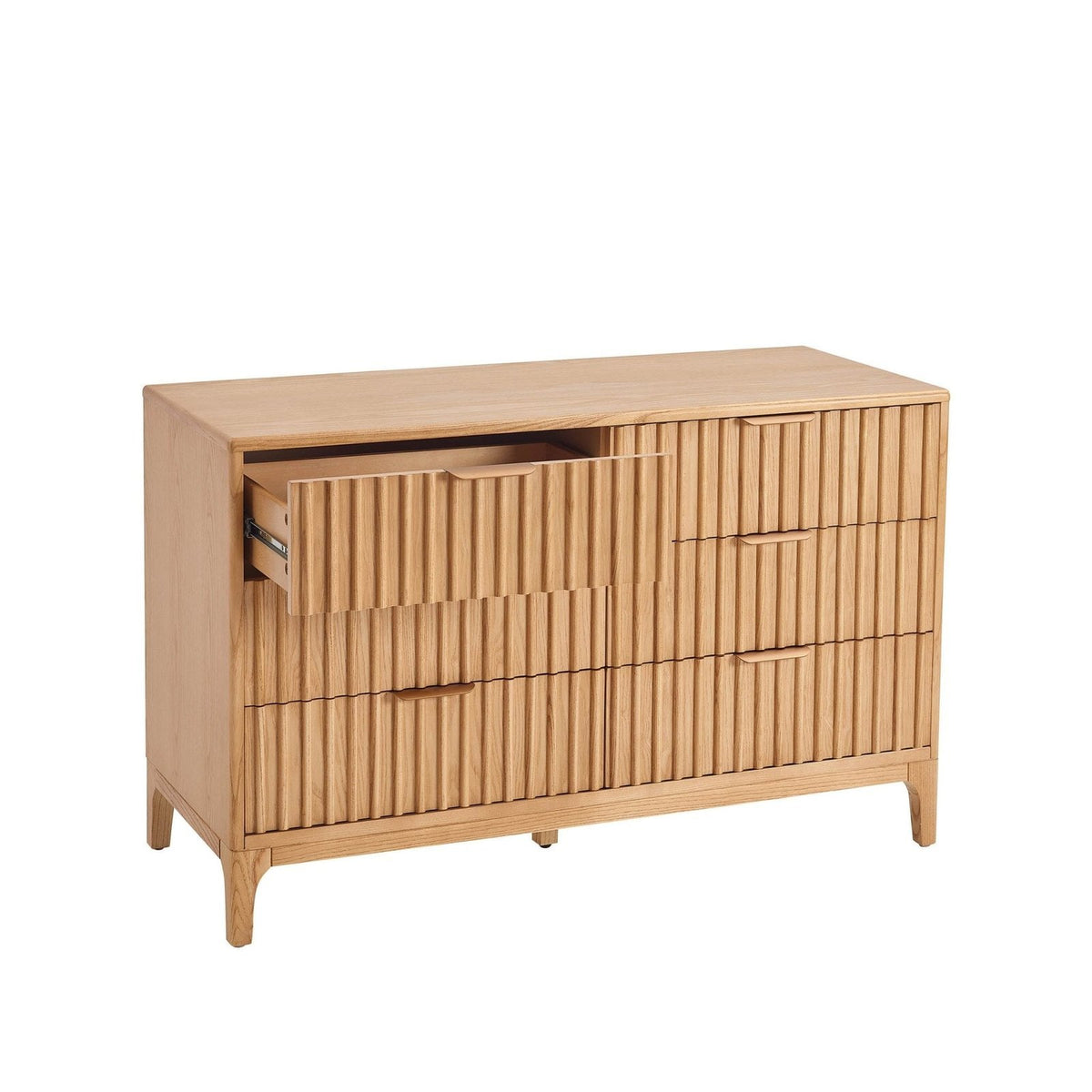 Black & Feather Elena Ash 6 Drawer Chest - Light Wood