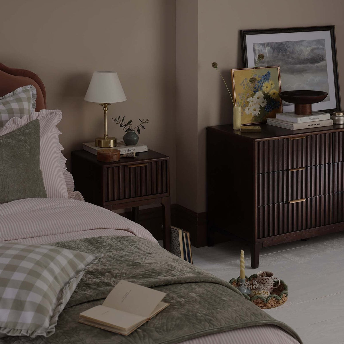 Black & Feather Elena Ash 6 Drawer Chest - Walnut
