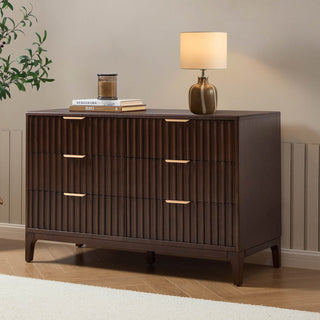 Black & Feather Elena Ash 6 Drawer Chest - Walnut