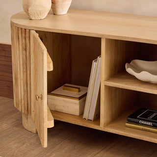Black & Feather Finley Mango Wood Tv Unit for Tv Unit TVs up to 55" - Natural