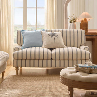 Black & Feather Hampshire 2 Seater Sofa - Blue Stripe