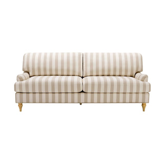 Black & Feather Hampshire 3 Seater Sofa - Natural Stripe
