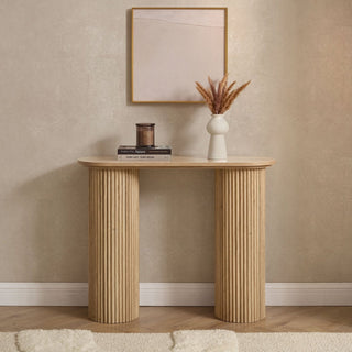 Black & Feather Hattie Console Table - Light Wood
