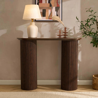 Black & Feather Hattie Console Table - Walnut