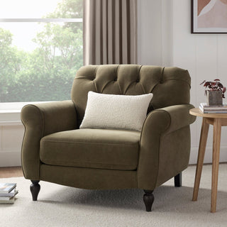 Black & Feather Hebden Armchair - Olive Green