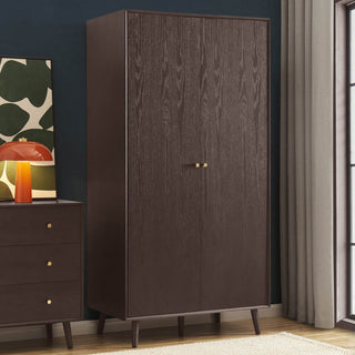 Black & Feather Heidi Oak 2 Door Wardrobe - Walnut
