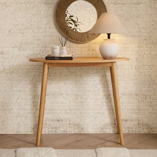 Black & Feather Heidi Oak Console Table - Light Wood