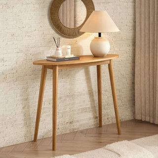 Black & Feather Heidi Oak Console Table - Light Wood