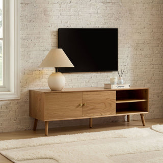 Black & Feather Heidi Oak Tv Unit for TVs up to 60" - Light Wood