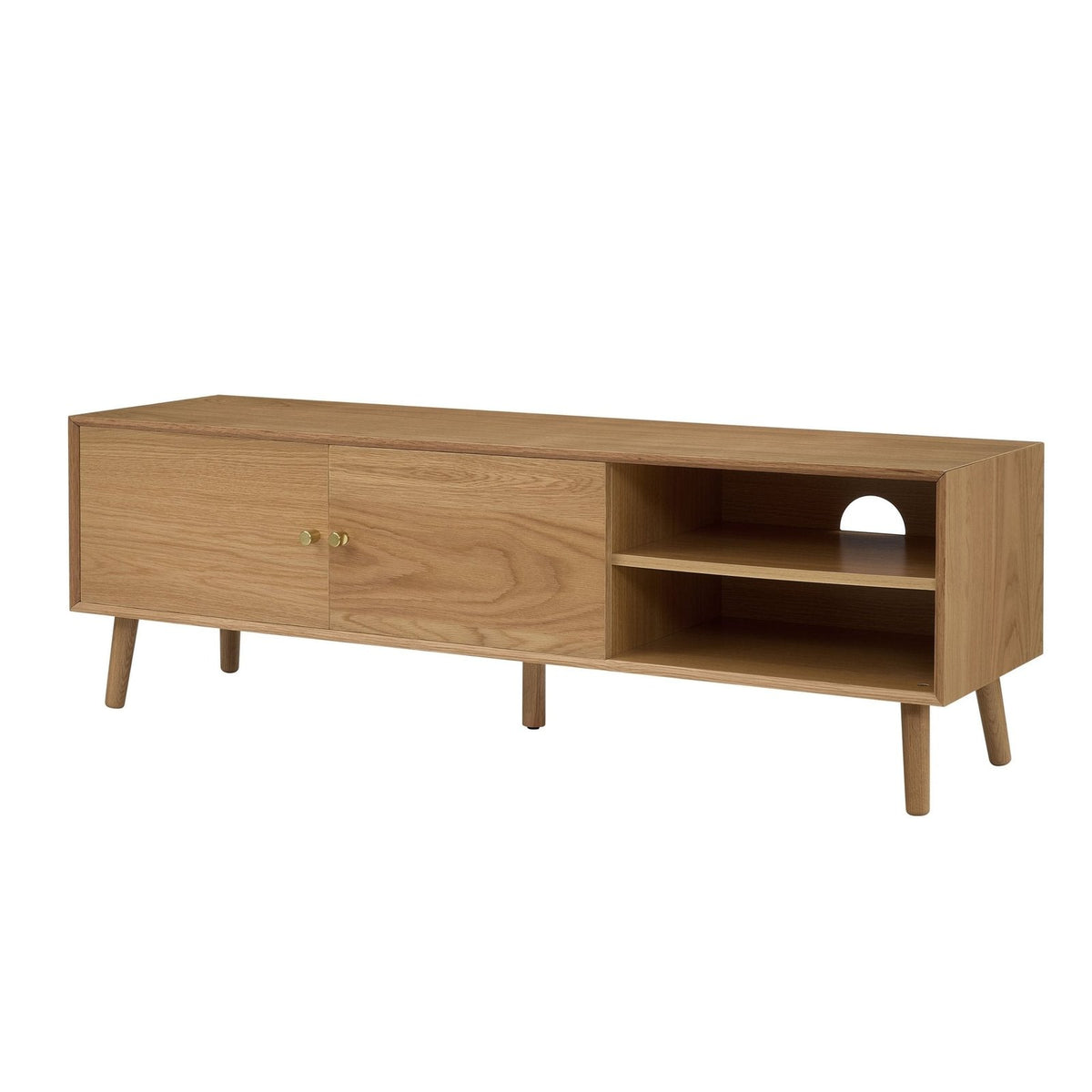 Black & Feather Heidi Oak Tv Unit for TVs up to 60" - Light Wood