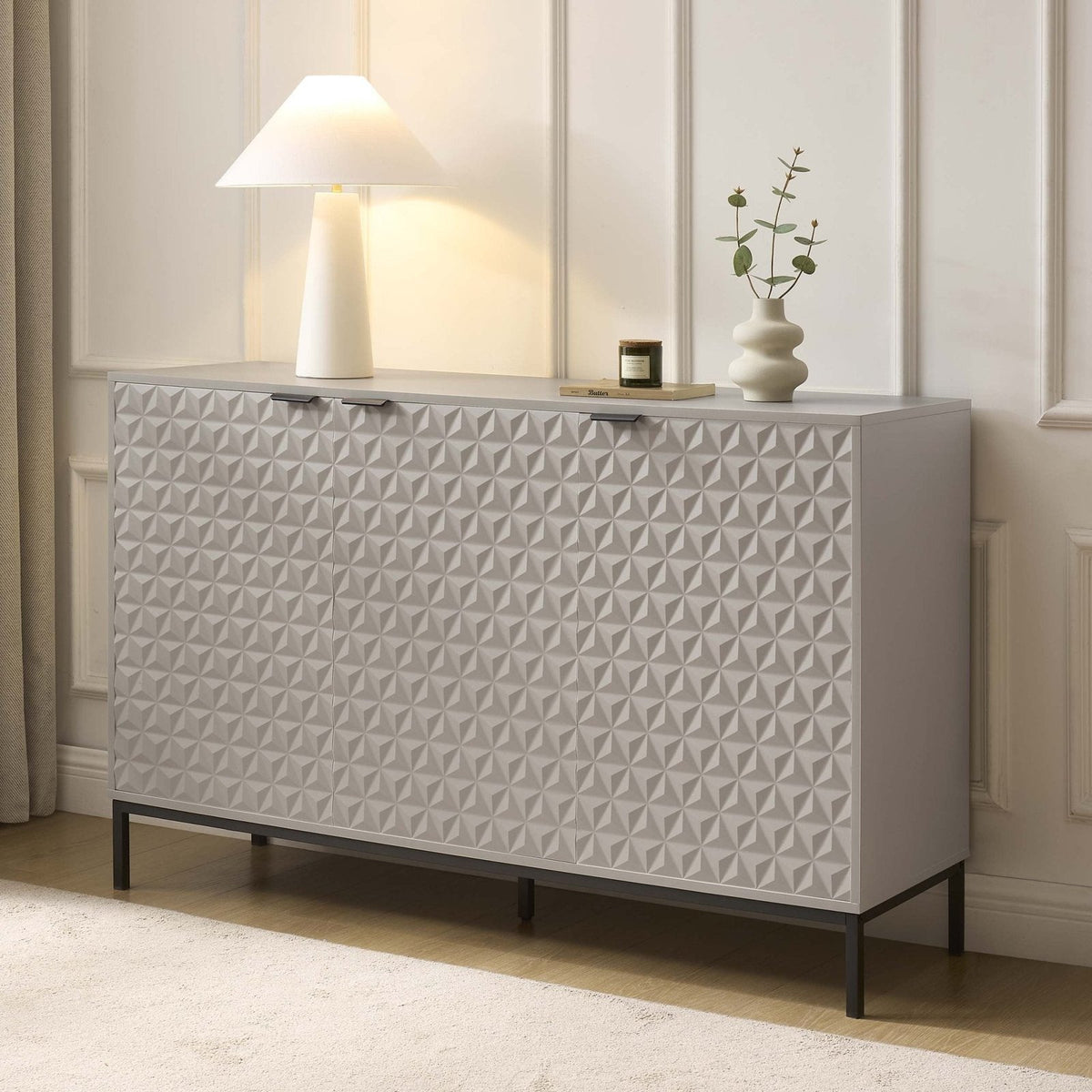 Black & Feather Isabella 3 Door Sideboard - Taupe