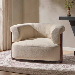 Black & Feather Jemima Accent Chair - Sand Boucle