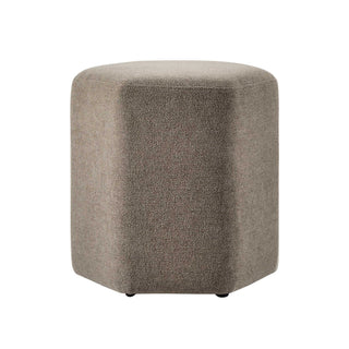 Black & Feather Kirsten Stool - Chenille Mushroom