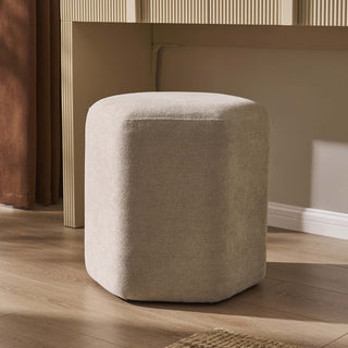 Black & Feather Kirsten Stool - Chenille Oatmeal