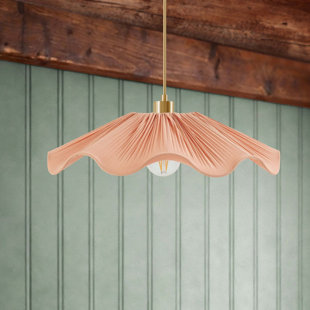 Black & Feather Libby Fabric Ceiling Shade - Pink