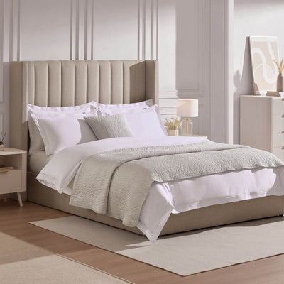 Black & Feather Madison Ottoman Storage Bed - Stone Grey