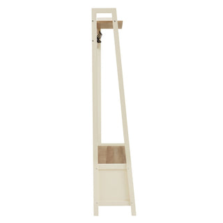 Black & Feather Nell Hallway Shelf with Hooks - Cream