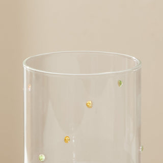 Black & Feather Nelly Polka Dot Glass Tumblers - Set of 4 - Clear