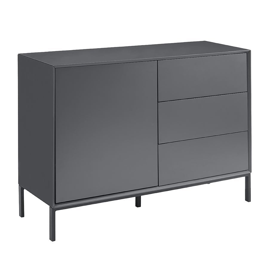 Black & Feather Nova Small Sideboard with Drawers - Charcoal