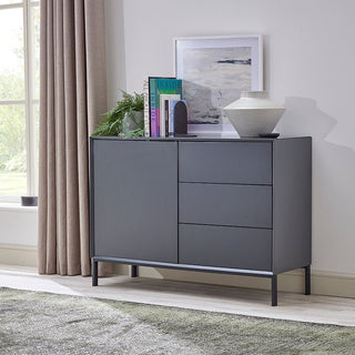 Black & Feather Nova Small Sideboard with Drawers - Charcoal