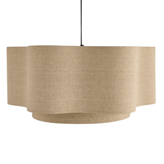 Black & Feather Orlaya Two-Tier Scalloped Ceiling Shade - Natural