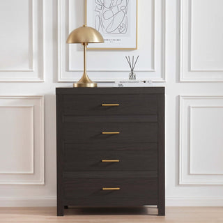 Black & Feather Piper 4 Drawer Chest - Dark Wood