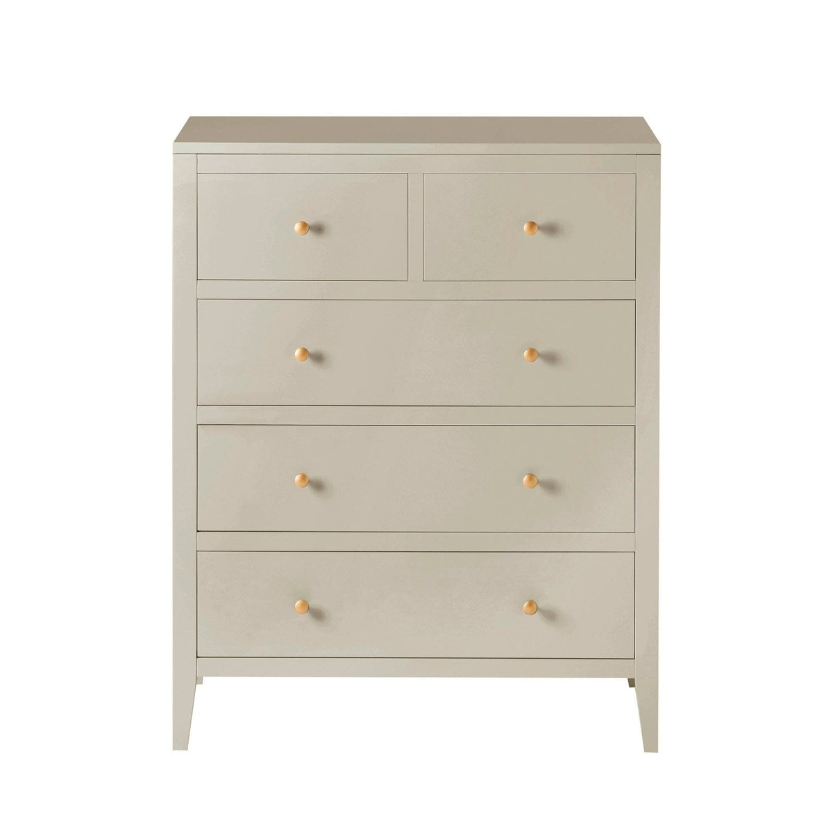 Black & Feather Poppy 5 Drawer Chest - Cream