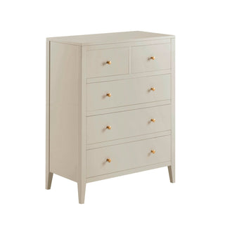 Black & Feather Poppy 5 Drawer Chest - Cream