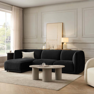 Black & Feather Porto Left Hand Modular Chaise - Velvet Ink