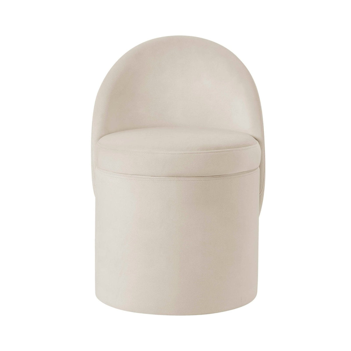 Black & Feather Primrose Dressing Table Storage Stool - Ecru