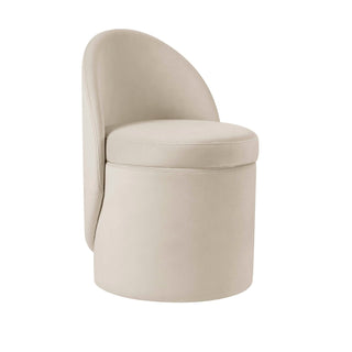 Black & Feather Primrose Dressing Table Storage Stool - Ecru
