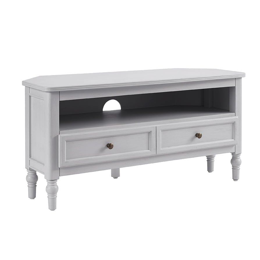 Black & Feather Ruby 100cm Corner TV Unit - Washed Stone