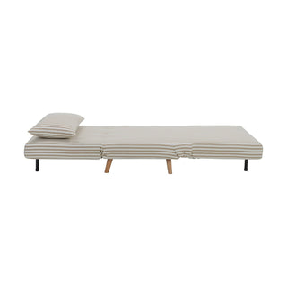 Black & Feather Seattle Single Click Clack Sofa Bed - Sand Stripe