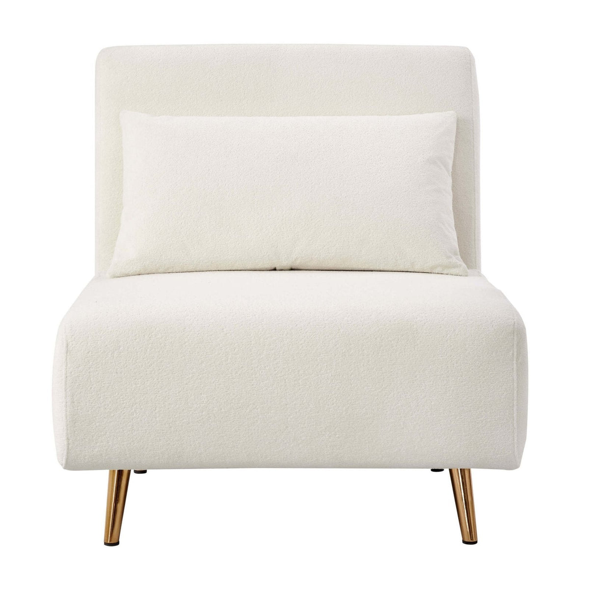 Black & Feather Seattle Single Click Clack Sofa Bed - Teddy Cream