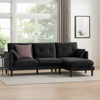 Black & Feather Shoreditch Right Hand Chaise Sofa - Ink