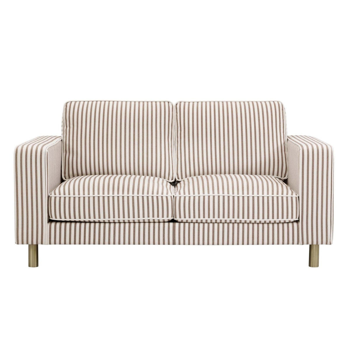 Black & Feather Soho 2 Seater Sofa - Chocolate Stripe