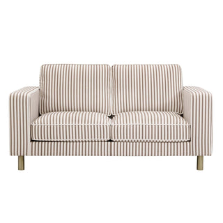 Black & Feather Soho 2 Seater Sofa - Chocolate Stripe